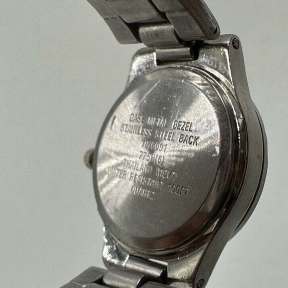 3/$30 Anne Klein Watch Women Silver Tone Date Window Round Face Ladies - Picture 4 of 11